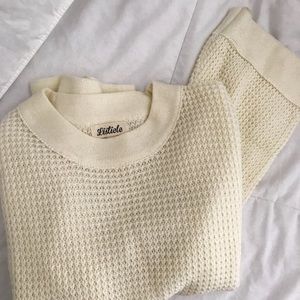 boutique cream flare sweater